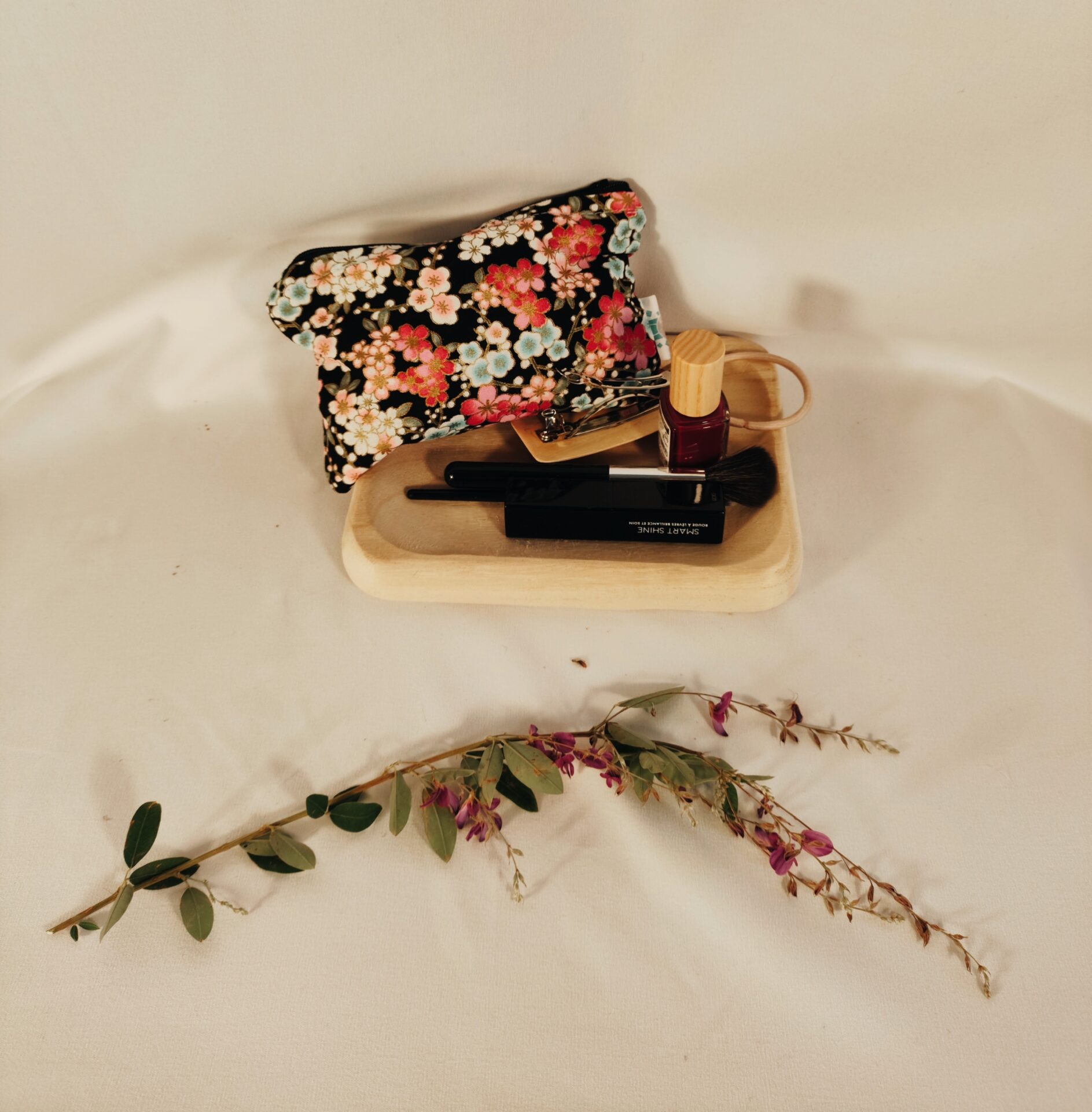 Pochette jardin fleuri